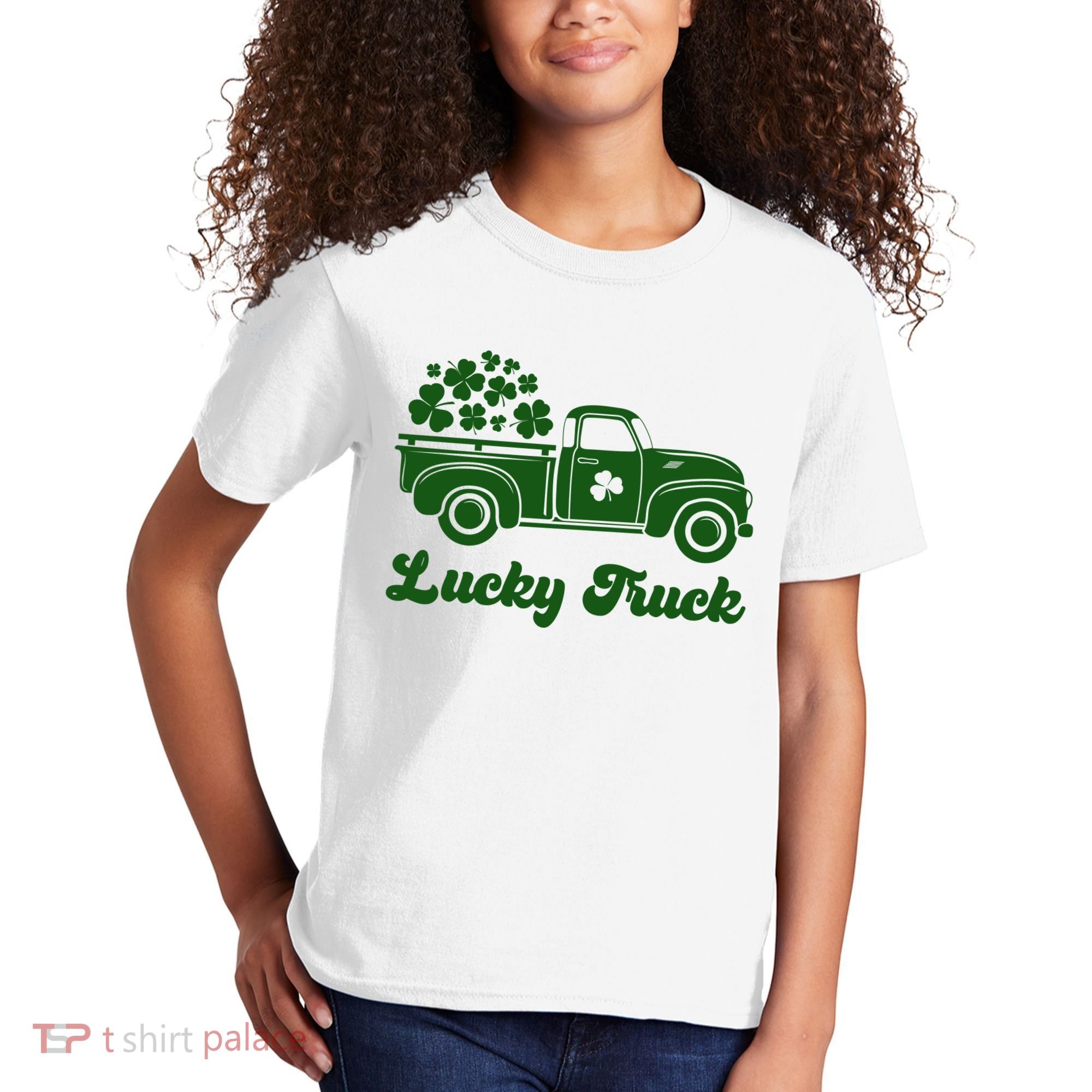 Lucky Truck St Patricks Day Kids T-Shirt