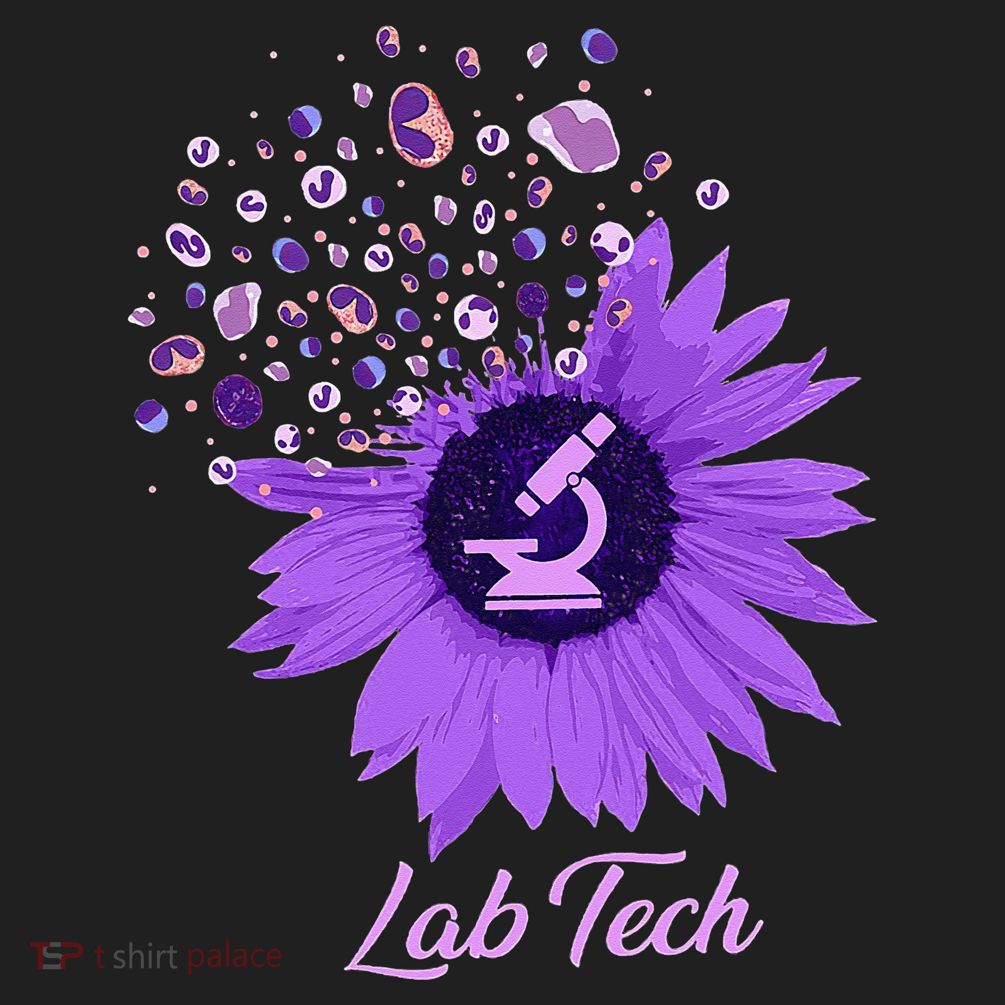 Lab Tech SunFlower Med Tech Funny Medical Technician Lab Women's Sweatshirt