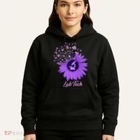Lab Tech SunFlower Med Tech Funny Medical Technician Lab Hoodie thumb 5