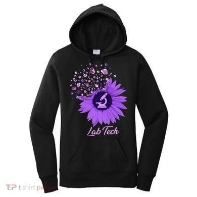 Lab Tech SunFlower Med Tech Funny Medical Technician Lab Women's Hoodie