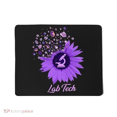 Lab Tech SunFlower Med Tech Funny Medical Technician Lab Mousepad