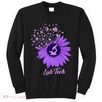 Lab Tech SunFlower Med Tech Funny Medical Technician Lab Tall Sweatshirt thumb 0