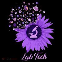 Lab Tech SunFlower Med Tech Funny Medical Technician Lab Baby Bodysuit thumb 2