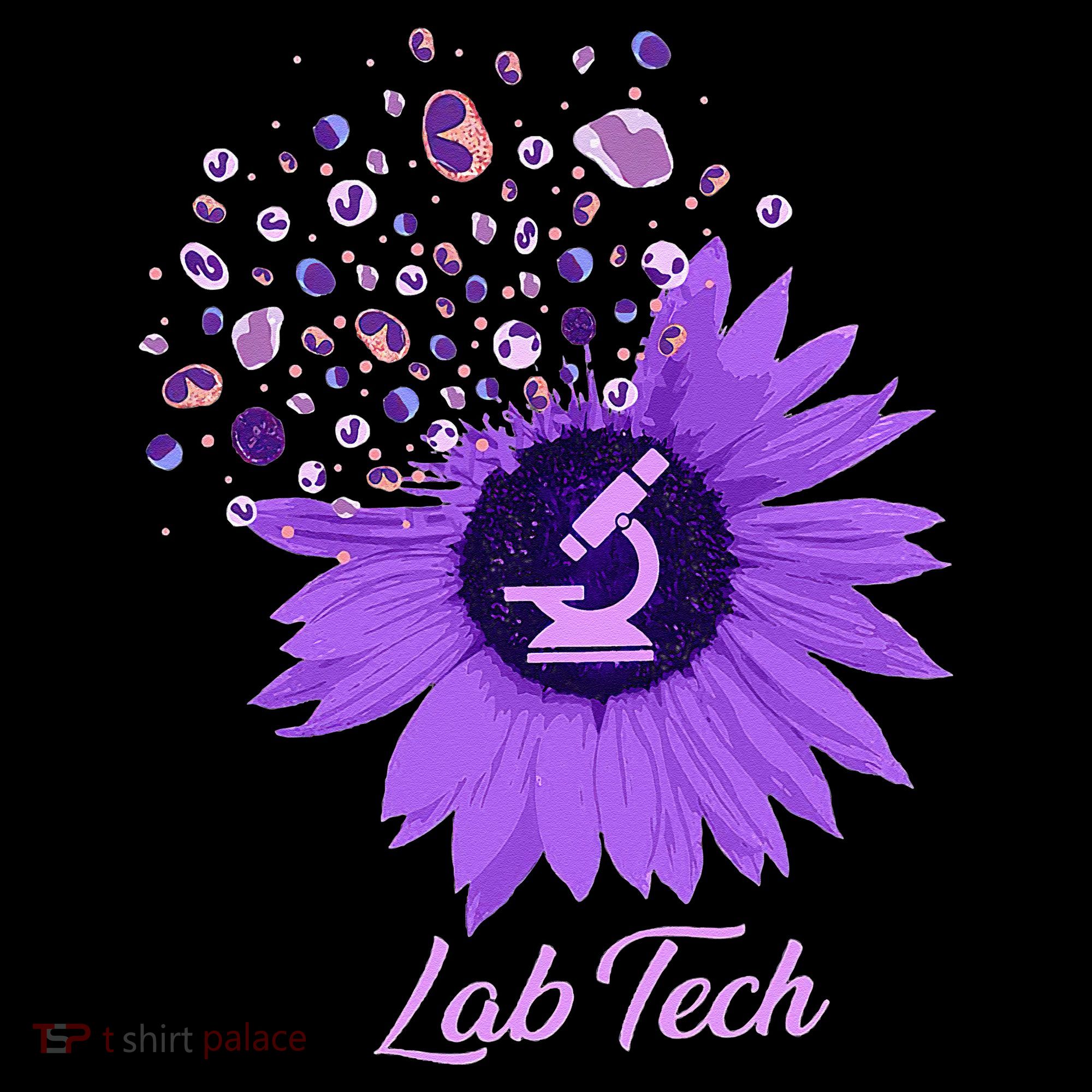 Lab Tech SunFlower Med Tech Funny Medical Technician Lab Toddler Hoodie