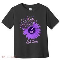 Lab Tech SunFlower Med Tech Funny Medical Technician Lab Toddler T-Shirt thumb 0