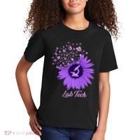 Lab Tech SunFlower Med Tech Funny Medical Technician Lab Kids T-Shirt thumb 2