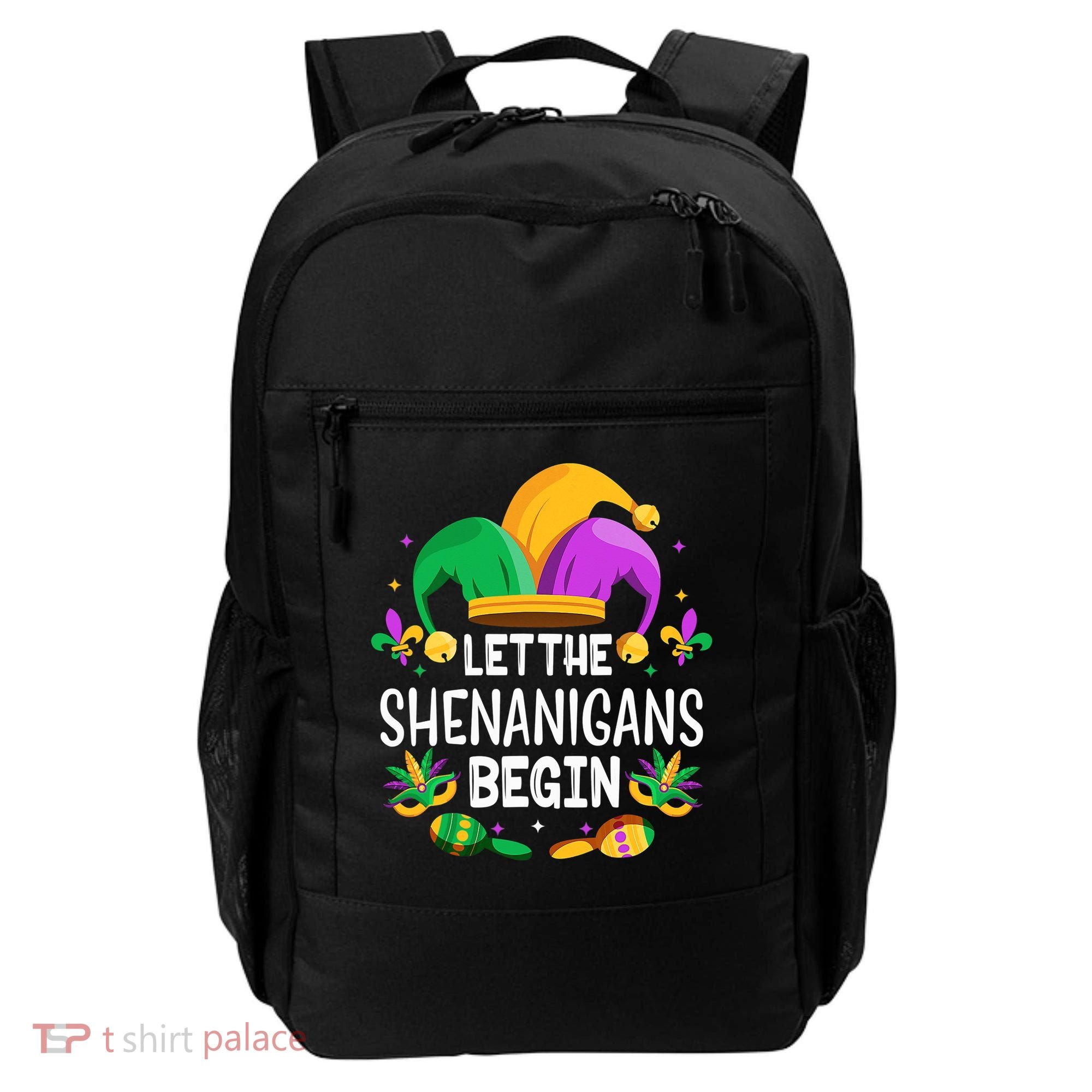Let The Shenanigans Begin Mardi Gras Shirts, Kids Men Women Backpack