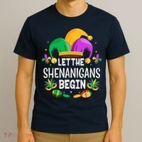Let The Shenanigans Begin Mardi Gras Shirts, Kids Men Women T-Shirt thumb 3