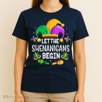 Let The Shenanigans Begin Mardi Gras Shirts, Kids Men Women T-Shirt thumb 4