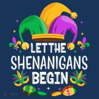 Let The Shenanigans Begin Mardi Gras Shirts, Kids Men Women Beanie thumb 2