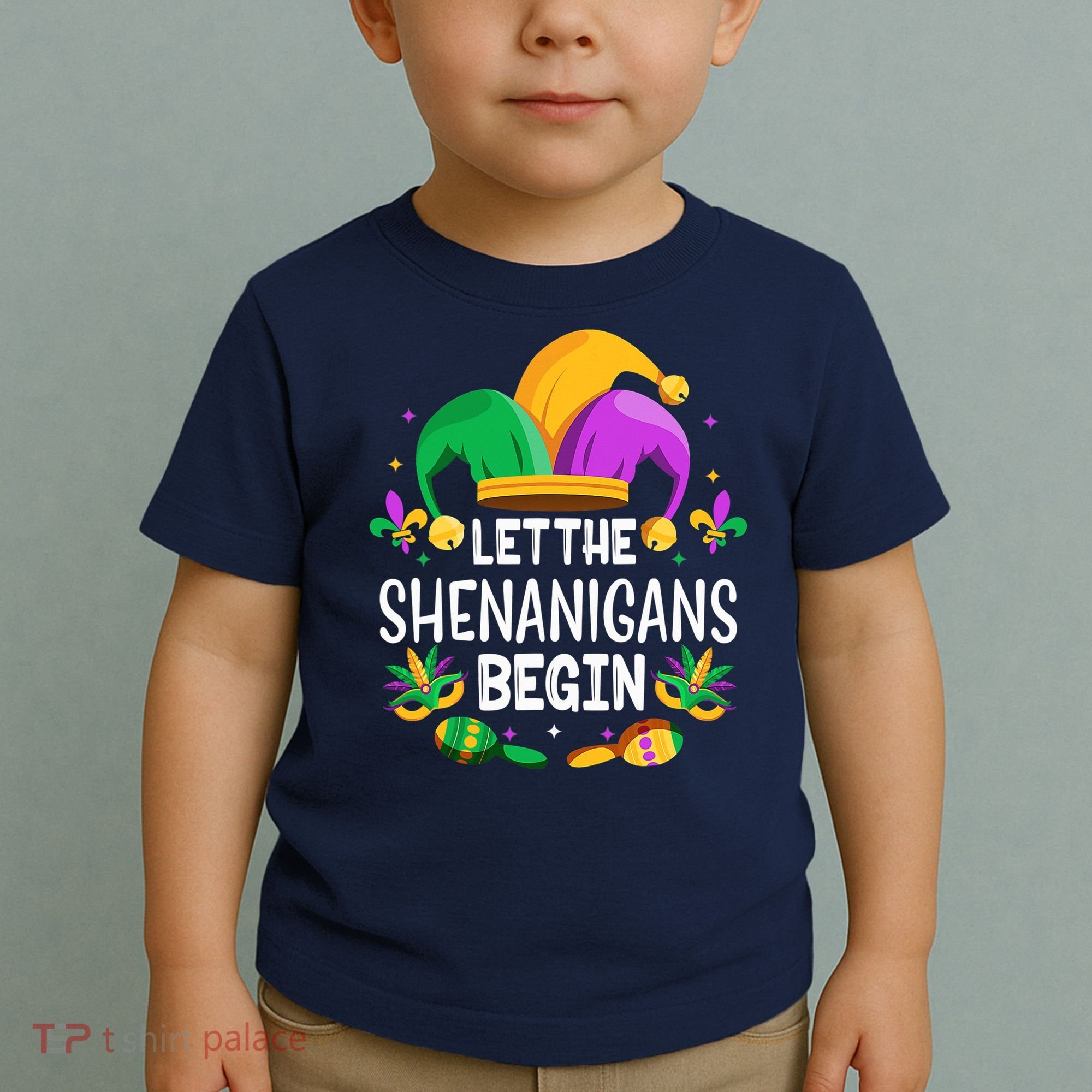 Let The Shenanigans Begin Mardi Gras Shirts, Kids Men Women Toddler T-Shirt