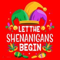 Let The Shenanigans Begin Mardi Gras Shirts, Kids Men Women Santa Hat thumb 1
