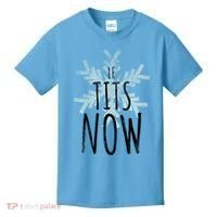 Le Tit Snow Le Tits Now Ugly Christmas Let It Snow Gift Kids T-Shirt thumb 0