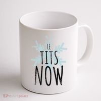 Le Tit Snow Le Tits Now Ugly Christmas Let It Snow Gift Coffee Mug thumb 1