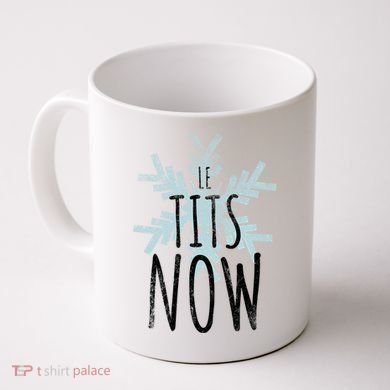 Le Tit Snow Le Tits Now Ugly Christmas Let It Snow Gift Coffee Mug