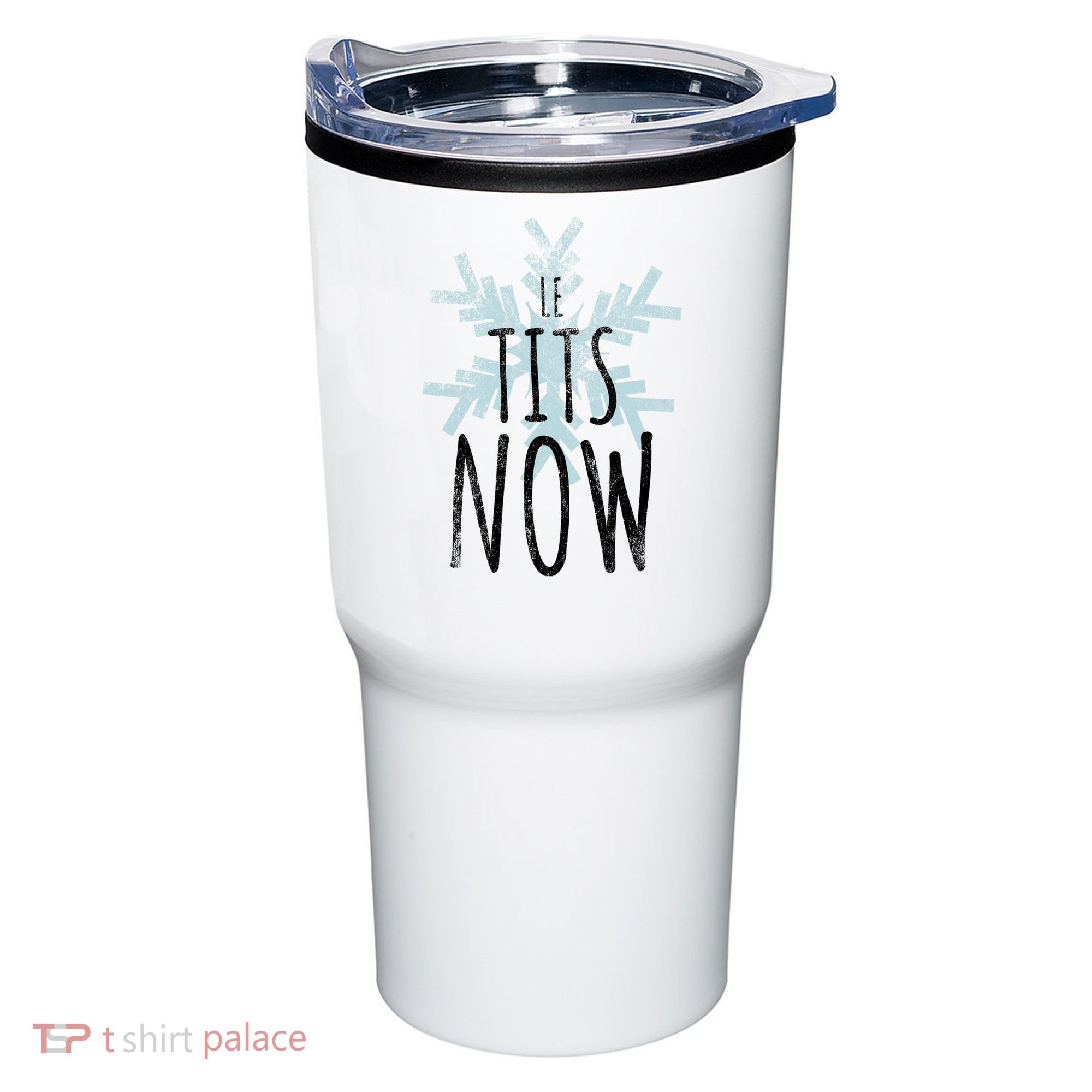 Le Tit Snow Le Tits Now Ugly Christmas Let It Snow Gift Tumbler