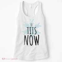 Le Tit Snow Le Tits Now Ugly Christmas Let It Snow Gift Women's Tank Top thumb 0