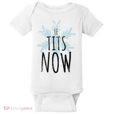 Le Tit Snow Le Tits Now Ugly Christmas Let It Snow Gift Baby Bodysuit
