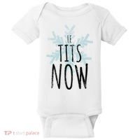 Le Tit Snow Le Tits Now Ugly Christmas Let It Snow Gift Baby Bodysuit thumb 0