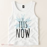 Le Tit Snow Le Tits Now Ugly Christmas Let It Snow Gift Tank Top thumb 2