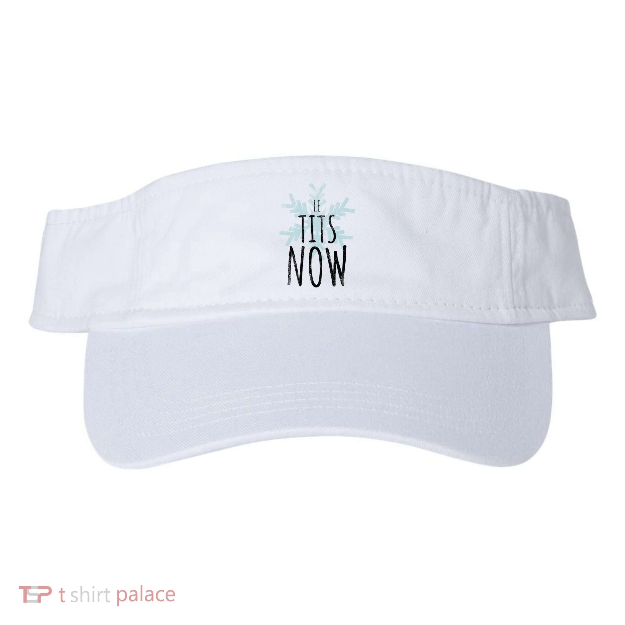 Le Tit Snow Le Tits Now Ugly Christmas Let It Snow Gift Visor