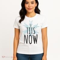 Le Tit Snow Le Tits Now Ugly Christmas Let It Snow Gift Women's T-Shirt thumb 4