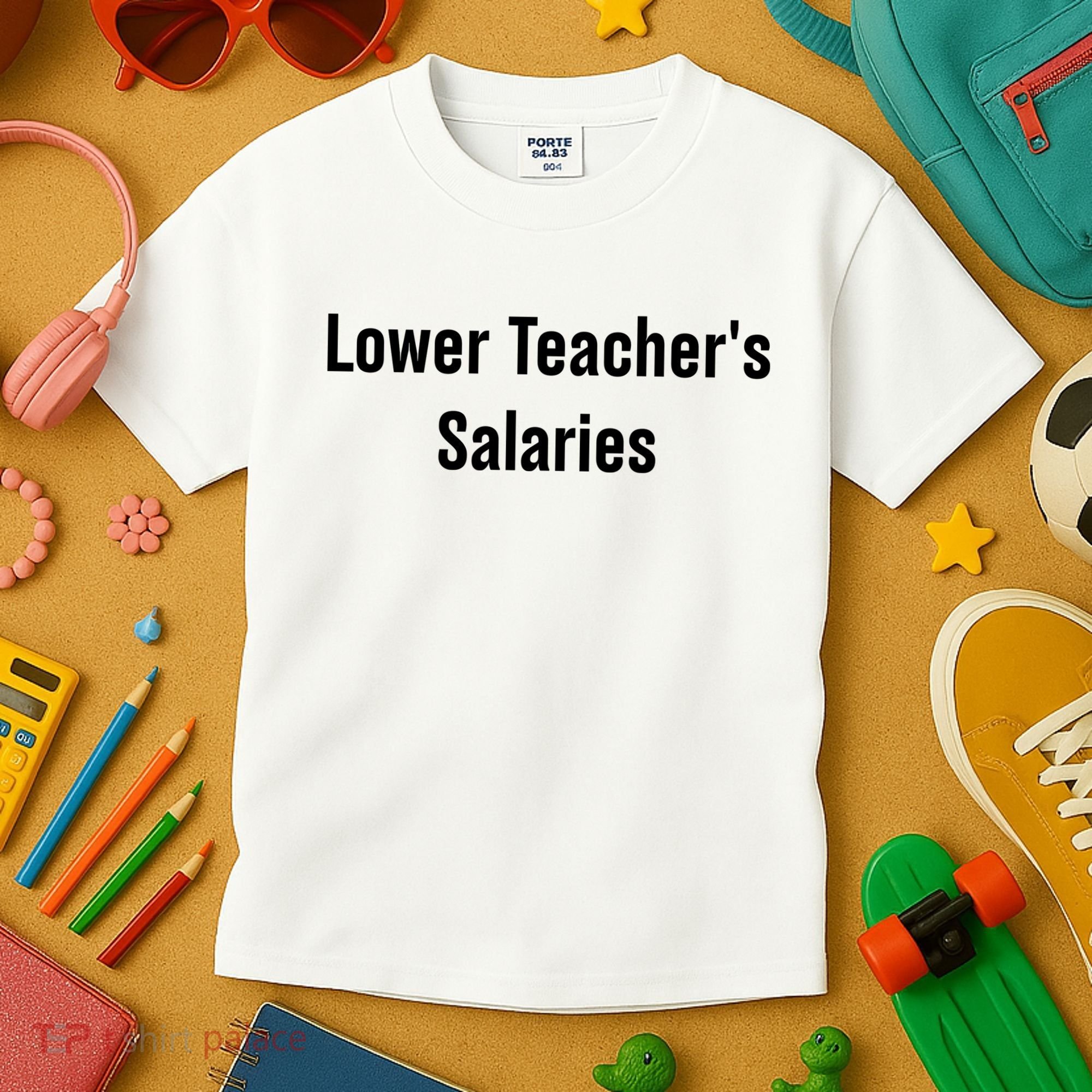 Lower Teacher Salaries Funny Teacher Kids T-Shirt