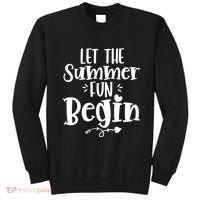 Let The Summer Fun Begin Vacation Sweatshirt thumb 0