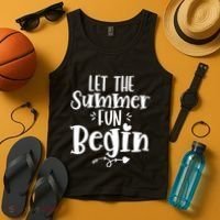 Let The Summer Fun Begin Vacation Tank Top thumb 4