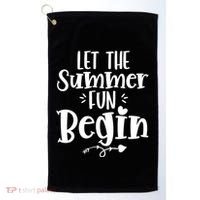 Let The Summer Fun Begin Vacation Golf Towel thumb 0
