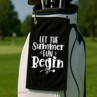 Let The Summer Fun Begin Vacation Golf Towel thumb 2