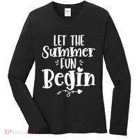 Let The Summer Fun Begin Vacation Women's Long Sleeve Shirt thumb 0