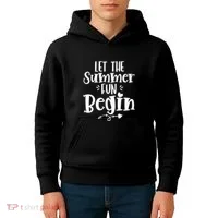 Let The Summer Fun Begin Vacation Kids Hoodie thumb 4