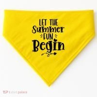 Let The Summer Fun Begin Vacation USA-Made Doggie Bandana thumb 0