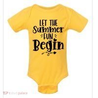 Let The Summer Fun Begin Vacation Baby Bodysuit thumb 0