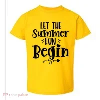 Let The Summer Fun Begin Vacation Toddler T-Shirt thumb 0