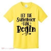 Let The Summer Fun Begin Vacation Kids T-Shirt thumb 0