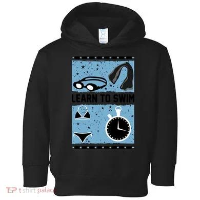 Learn To Swim Toddler Hoodie