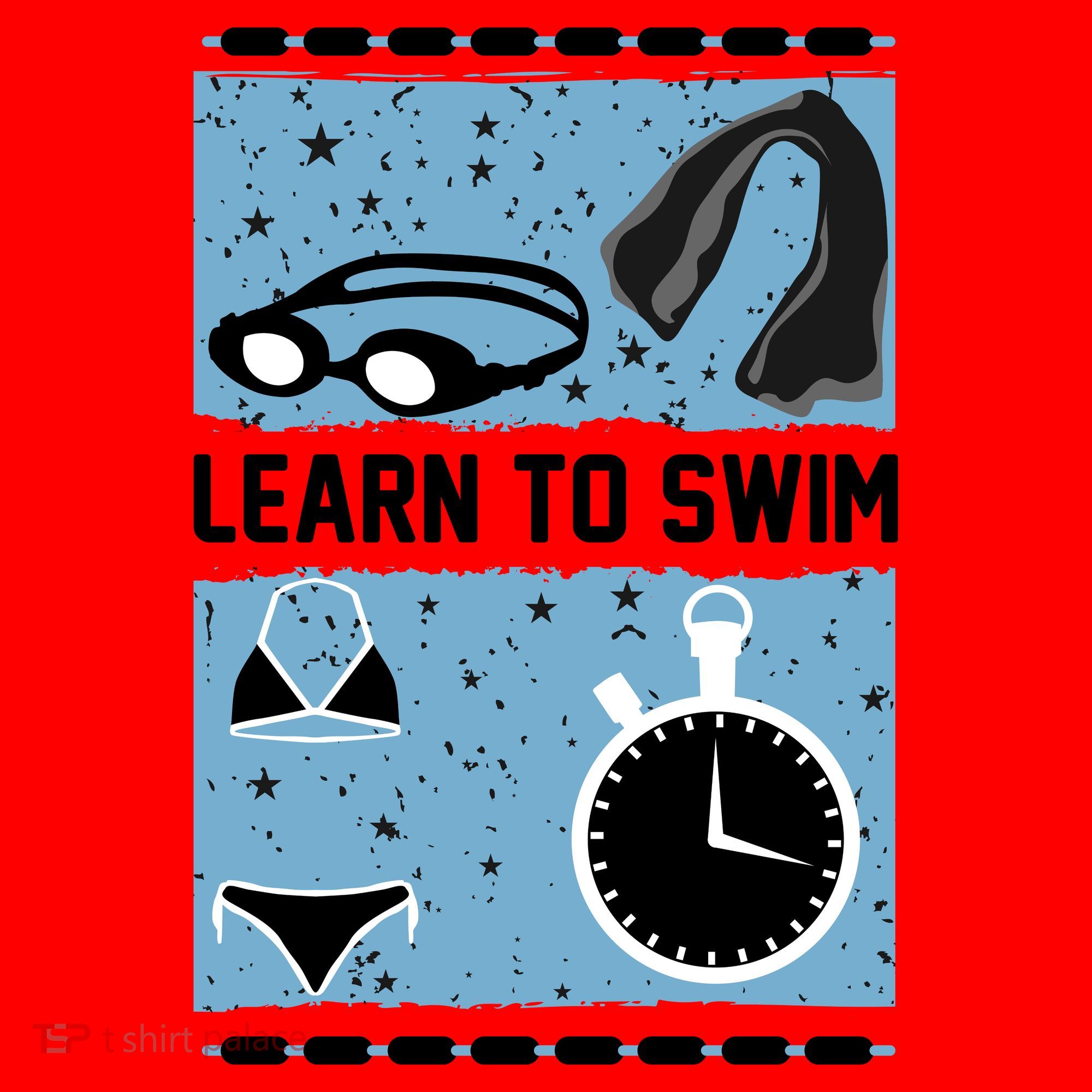 Learn To Swim Santa Hat