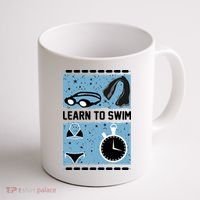 Learn To Swim Coffee Mug thumb 1