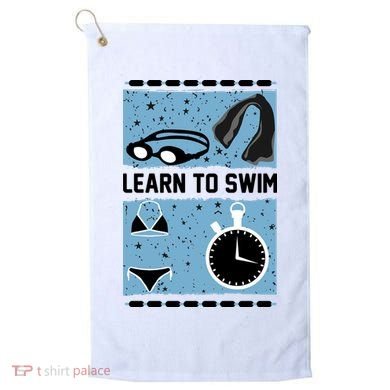 Learn To Swim Golf Towel