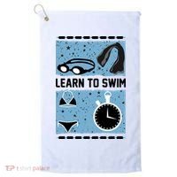 Learn To Swim Golf Towel thumb 0
