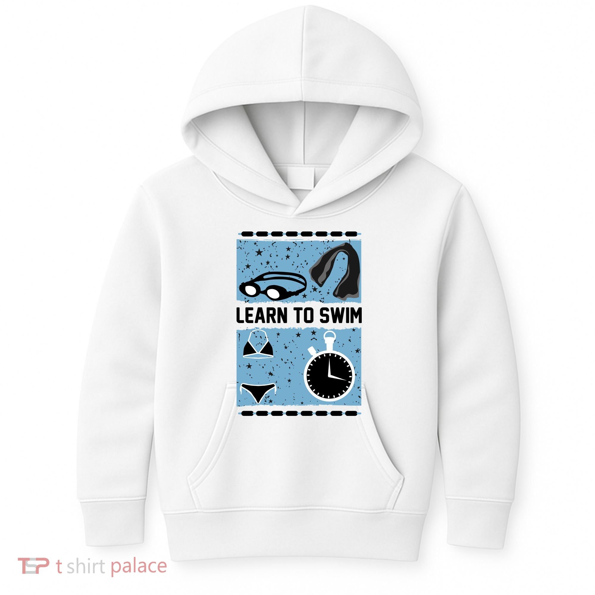 Learn To Swim Kids Hoodie