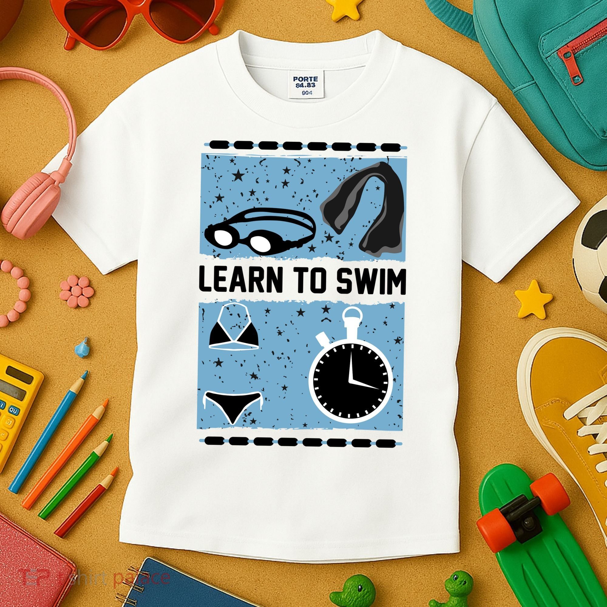 Learn To Swim Kids T-Shirt