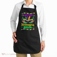 Let The Shenanigans Begin Mardi Gras Apron thumb 2