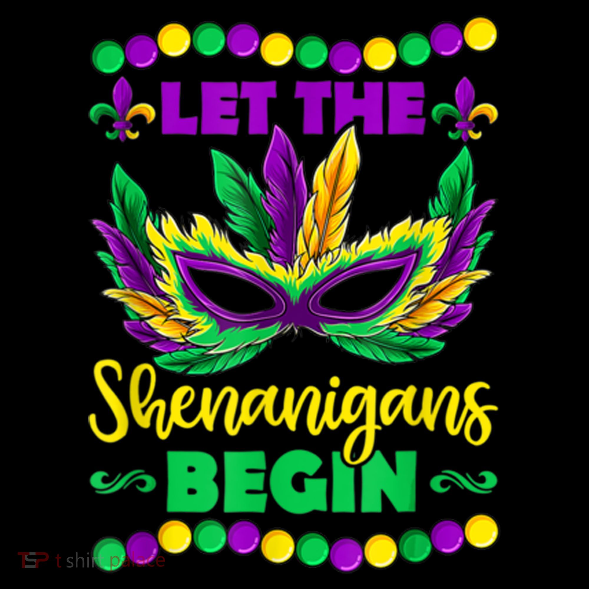Let The Shenanigans Begin Mardi Gras Bucket Hat