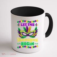 Let The Shenanigans Begin Mardi Gras Coffee Mug thumb 1