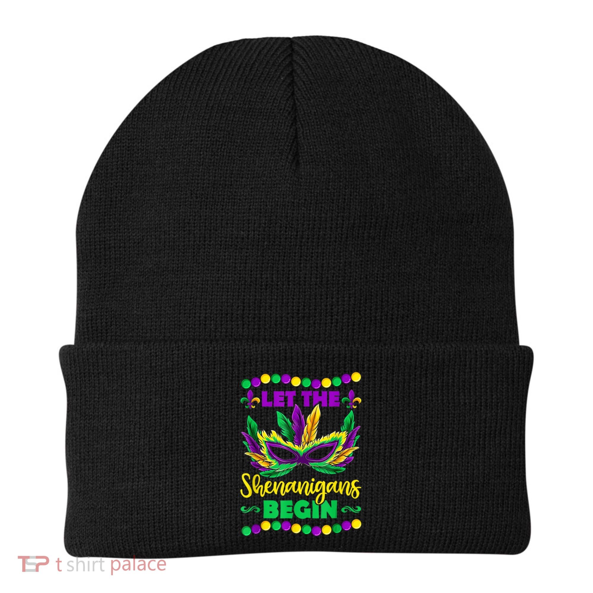 Let The Shenanigans Begin Mardi Gras Beanie