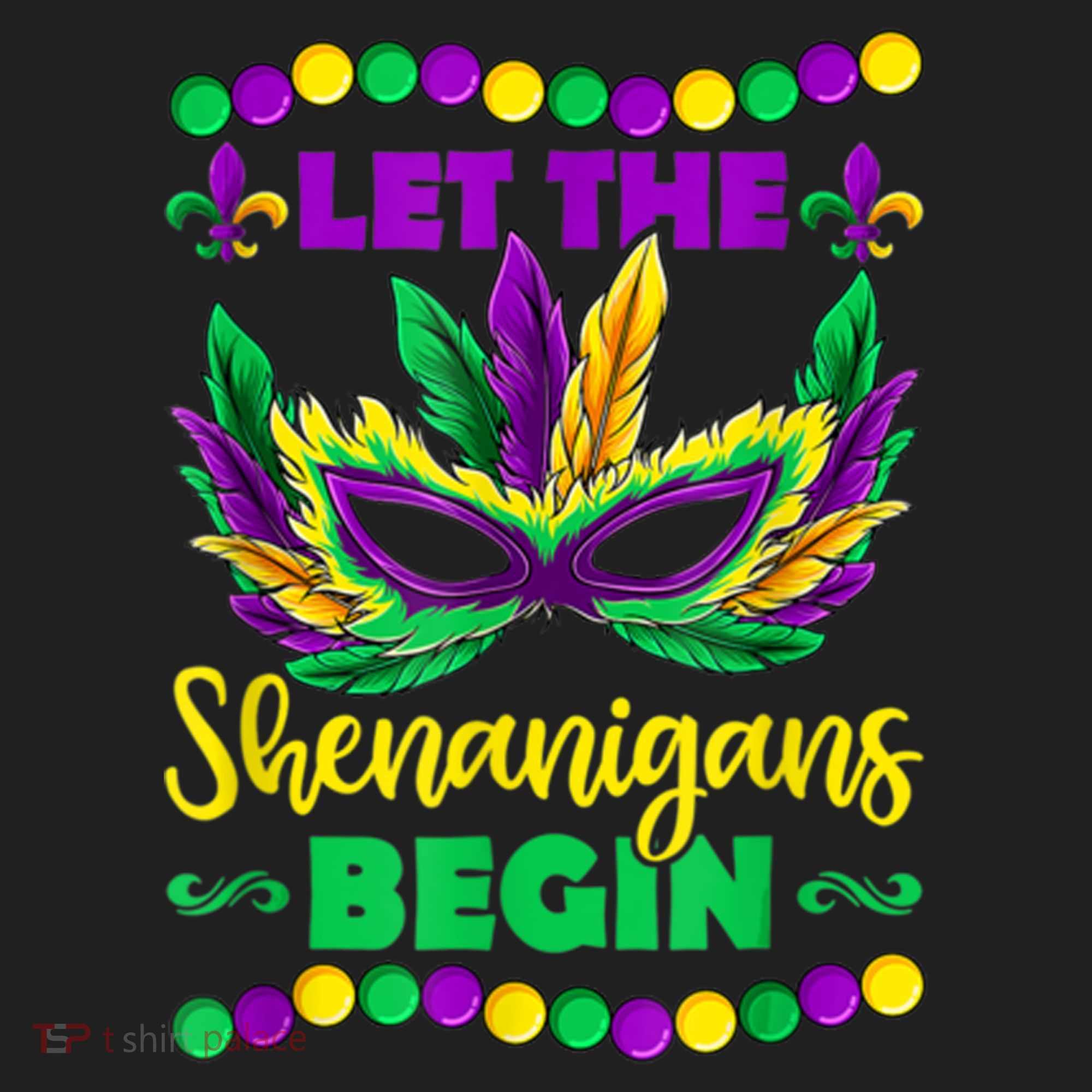 Let The Shenanigans Begin Mardi Gras Beanie