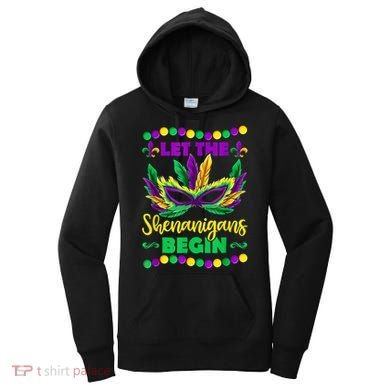 Let The Shenanigans Begin Mardi Gras Women's Hoodie